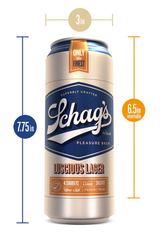 Самосмазывающийся мастурбатор SCHAG’S LUSCIOUS LAGER FROSTED Blush (303906294)