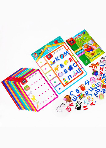 Дитяча настільна гра "Абетка з магнітною дошкою" VT5412-01 букви на магнітах Vladi toys (306436055)