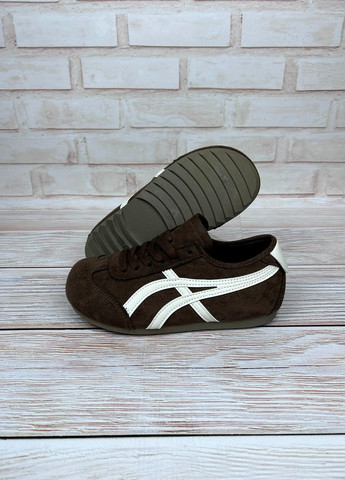 Женские кроссовки Veagia коричневые низкие демисезонные кроссовки из искусственной анатомической замши для прогулок No Brand коричневые демисезоны (348782791)