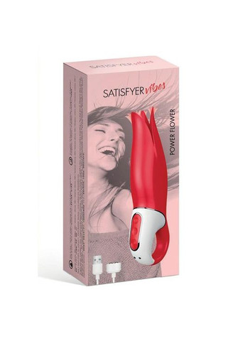 Потужний вібратор Vibes Flower Power з ніжними тремтливими пелюстками, 12 режимів роботи Satisfyer (335389475)