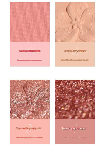 Тени для век NOVO Sakura Story Four Color Eye Shadow 03 NOVOL (315424300)