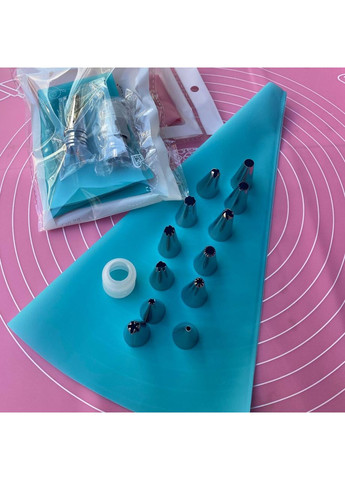 Набор кондитерских насадок из 24 шт + многоразовый мешок + переходник China (366875202)