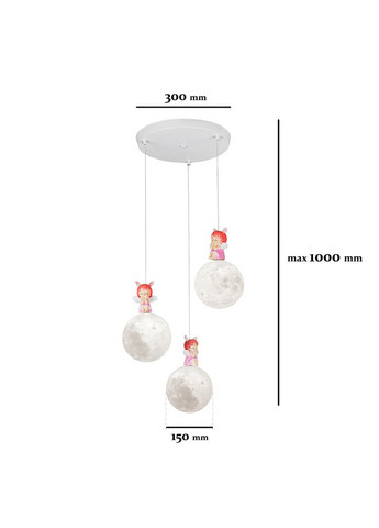 Підвісний світильник 782150-3(300) GL Levistella (315486108)