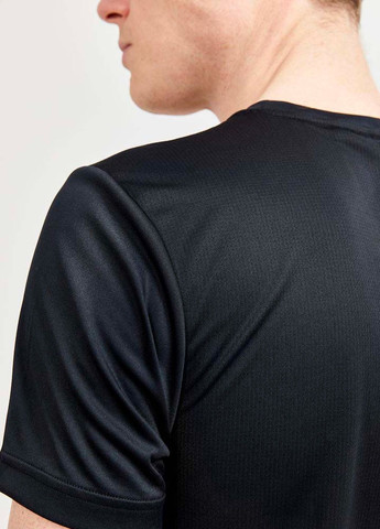 Чорна спортивна футболка чоловіча для бігу Craft Core Charge Tee