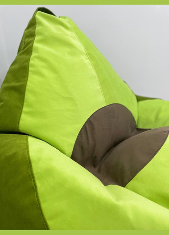 Крісло - мішок груша, L - 120х90 авокадо, Багіра 11831+11832+кісточка 11844 SkyPuff (361258329)