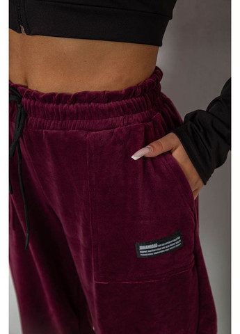 Спортивні штани велюрові жіночі на флісі, колір смарагдовий, 238R58645 Ager (356671930)