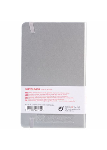 Блокнот для графики Talens Art Creation А5 (13х21см) 140г/м2 80л Shiny Silver Royal Talens (362581304)