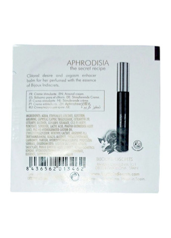 Збуджувальний кліторальний бальзам для посилення оргазму з афродизіаком «Aphrodisia» (2 мл) Bijoux Indiscrets (314706965)