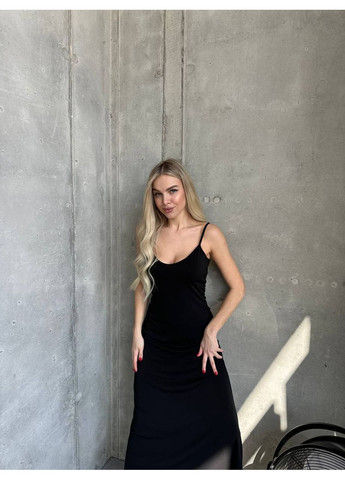 Черное праздничный платье Vione однотонное