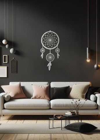 Картина лофт, настенный декор для дома "Оберег снов", декоративное панно 95х45 см Woodyard (292112031)