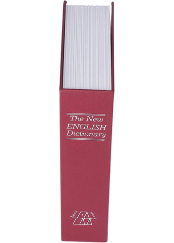 Книга-сейф бордовая 24х16 см с ключом для хранения денег и ценностей ProDobro (365440455)