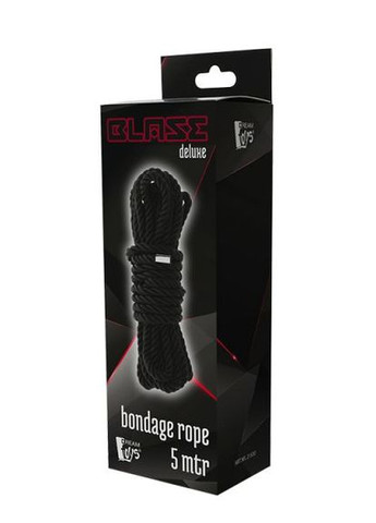 Веревка для бондажа Blaze Deluxe Bondage Rope 5 м Черная CherryLove Dreamtoys (282709745)