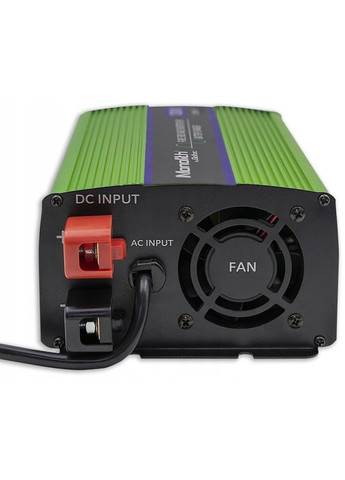 Інвертор 12 230 з чистою синусоїдою та зарядним пристроєм 1200 Вт Qoltec (371812265)