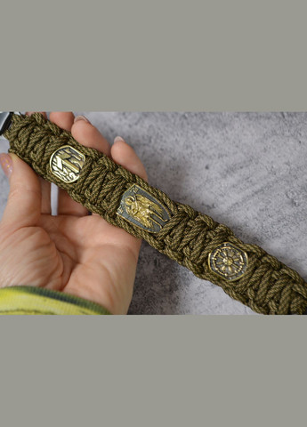 Браслет с руной Тейваз, Архангелом Михаилом, Шлемом Страха и индивидуальной гравировкой No Brand (355796106)