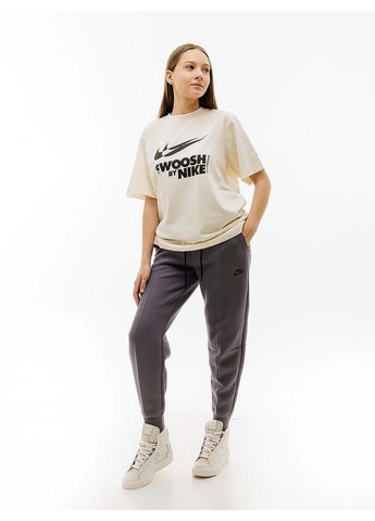 Женские Брюки W TCH FLC MR JGGR Серый Nike (367589795)