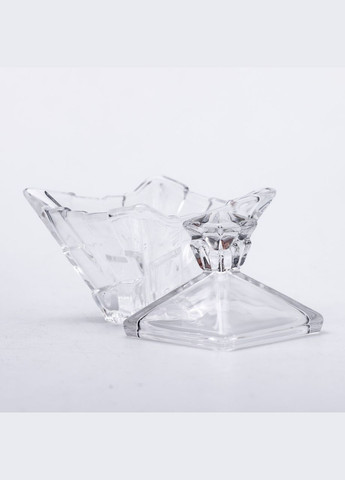 Цукорниця з кришкою 10×10×12 см ваза цукорниця квадратна скляна HP-4-118 Yiwu (329375917)