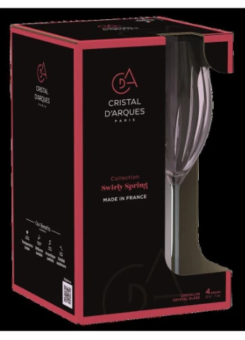 Бокал Cristal d'Arques SWIRLY SPRING 210 мл (4 шт) CD'A (402286981)