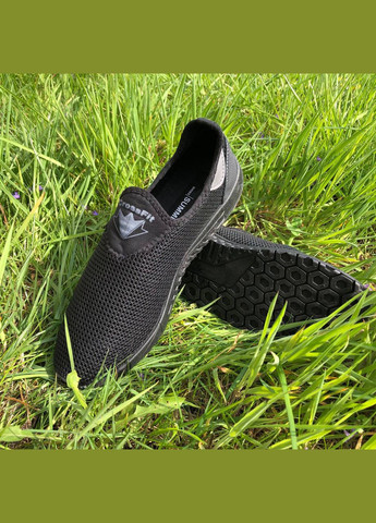 Черные летние тонкие кроссовки мужские из сетки Trend 56266