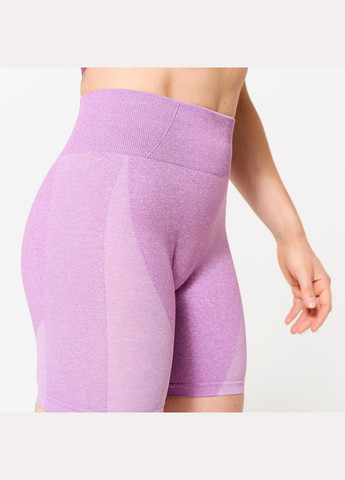 Бесшовные розовые шорты женские для фитнеса. Domyos (370368852)