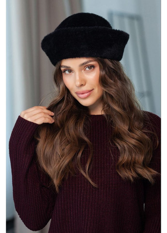 Шапка з еко хутра, колір Чорний Fashion (365072510)