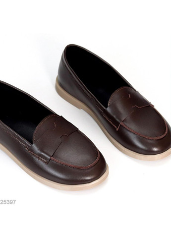 Женские лоферы женские efira из натуральной кожи, шоколадные. | тёмно-коричневые (361243421)