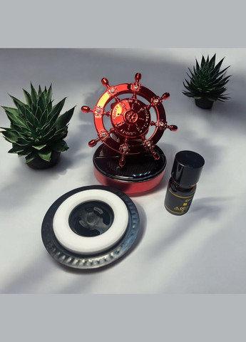 Ароматизатор для автомобіля TK-22 Штурвал на сонячній батареї, Red VHG (360771871)