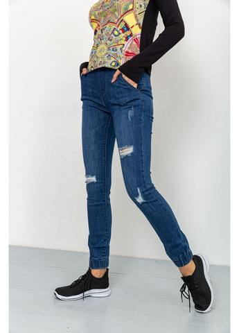 Женские джинсы с манжетами, синего цвета, 164R139. Ager - (358886836)