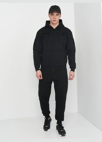 Реглан з капюшоном на блискавці TACTICAL HOODIE Black Mil-Tec (315822517)