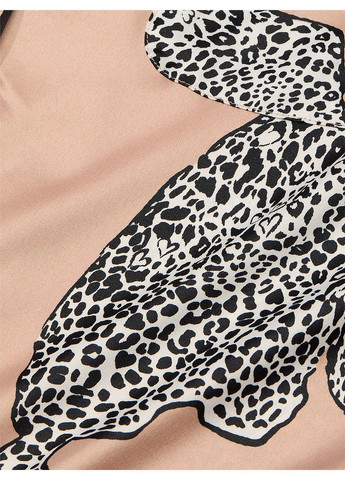 Комбинированная всесезон пижама satin short pajama set leopard Victoria's Secret