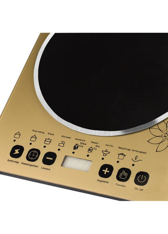 Настільна плита індукційна на 1 конфорку, 2000 Вт, BT-8017 / Електропліта/ Варильна поверхня BiTEK (370625530)