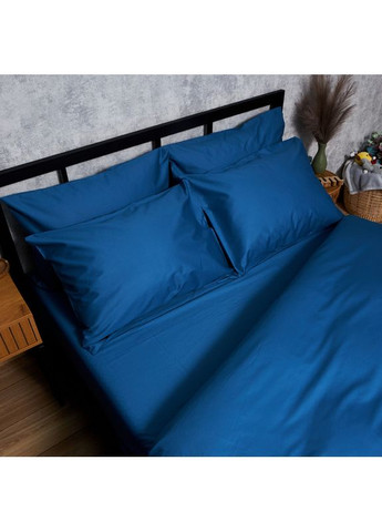 Комплект постельного белья Satin Premium «» Євро 200х220 наволочки 2х50х70 (MS-820008516) Moon&Star Deep Blue (356112562)