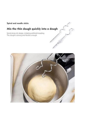 Стаціонарний міксер з металевою чашею 3.5л підставкою BT 6652 1000 Вт Чорний BiTEK (315344952)