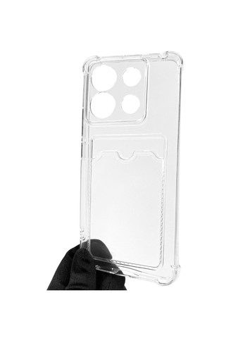 Чохол для Redmi Note 13 Pro 5G з бронь кутами з кишенею для k-pop на сяомі редмі нот 13 про 5г прозорий Xiaomi (366023447)