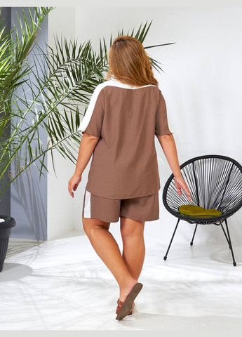 Женский костюм шорты и футболка цвет яблоко New Trend (304645811)