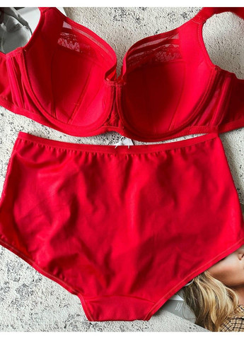Червоний червона жіноча білизна комплект на 4 розмір грудей Lanny Mode