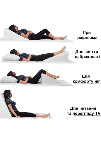 Подушка ортопедическая Клин при рефлюксе 58х58х29см J2540GR 58x58 см Olvi (372889986)