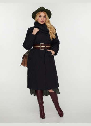 Чорне демісезонне Пальто Хіна Mirage
