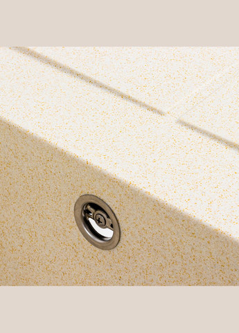 Гранітна мийка для кухні 6550 LOTOS матовий пісок Platinum (269794984)