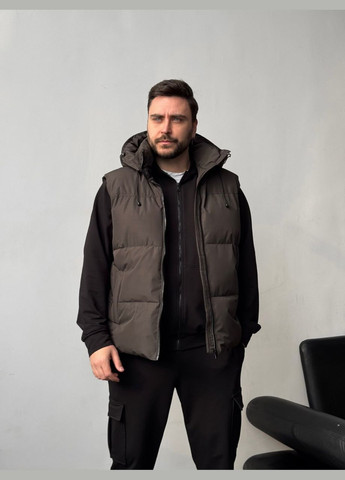 Комплект жилетка темный хаки Easy + костюм Jack на молнии черный No Brand (329995324)