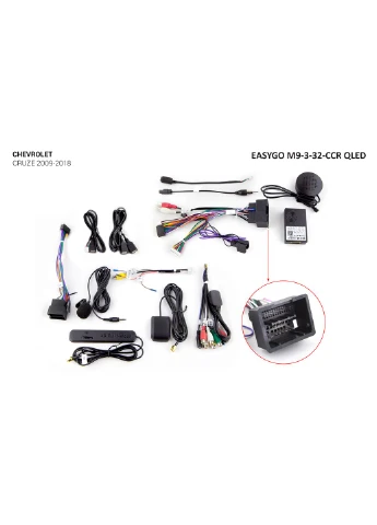 Штатная автомагнитола M9-3-32-CCR QLED Chevrolet Cruze 2009-2018 EasyGo (360562027)