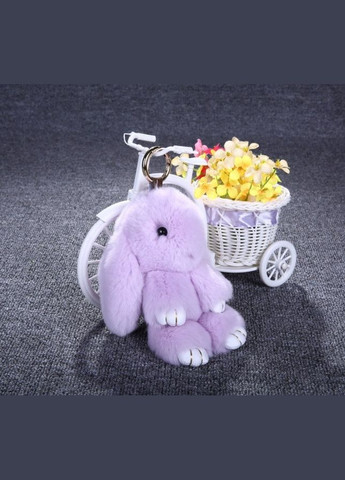 Меховой брелок заяц на сумку рюкзак Кофе с молоком No Brand (301594292)