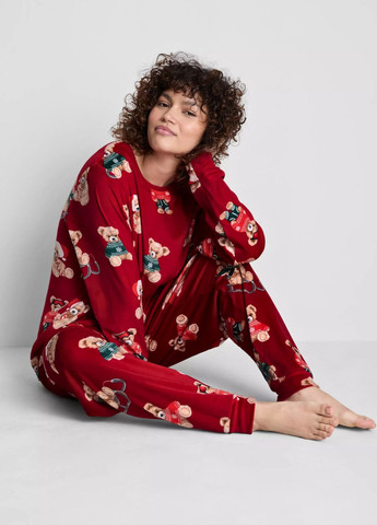 Червона зимня ’який плюшеві піжамні штани disney’s для дому та сну м (8508) Primark