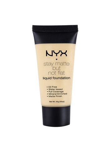 Тональна основа Stay Matte But Not Flat Liquid Foundation NUDE (SMF02) NYX Professional Makeup (280266003)