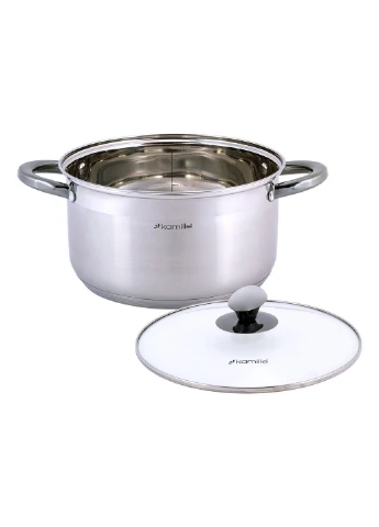 Каструля з кришкою та порожнистими ручками 5 л Kamille (289369224)