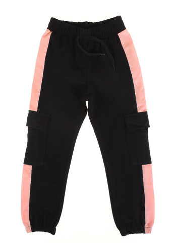 Персиковий демісезонний худі + брюки 16488 персиковий і чорний Breeze