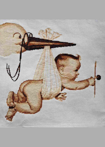 Набір для вишивання за нанесеною на канву схемою "Flying baby". AIDA 14CT printed, 46*42 см Joy Sunday (313614141)