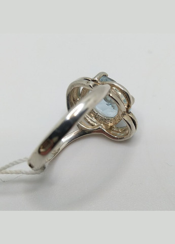 Кольцо серебро 925° 3,21г. голубой топаз родий (кб054) Арніка КБ054 (305583196)