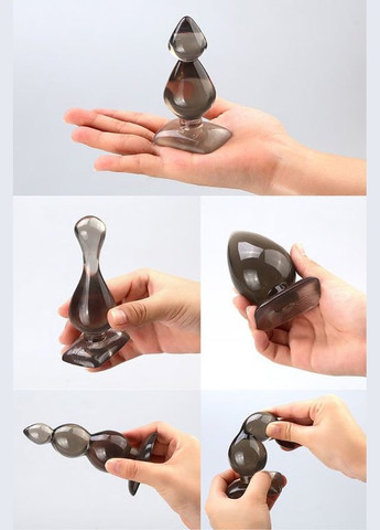 Анальная пробка 3.5 см Comfort силиконовая для новичков мягкая Leten (303880931)