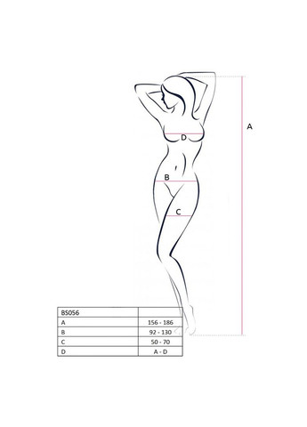 Бодистокинг BS056 red, комбинезон, имитация чулок Passion (369951923)