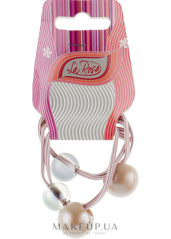 Резинка для волос, НА-1171, бежевая 2шт (890701-27073733) La Rosa (368642279)